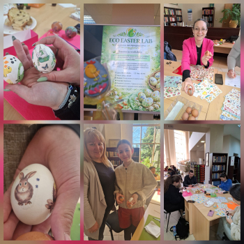 Творческият workshop „Eco Easter Lab“ събра студенти и преподаватели в ХТМУ